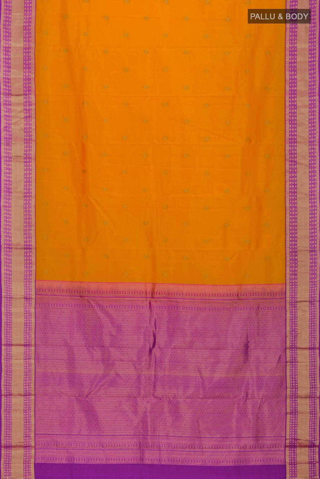 Orange Kanchipuram Silk Saree
