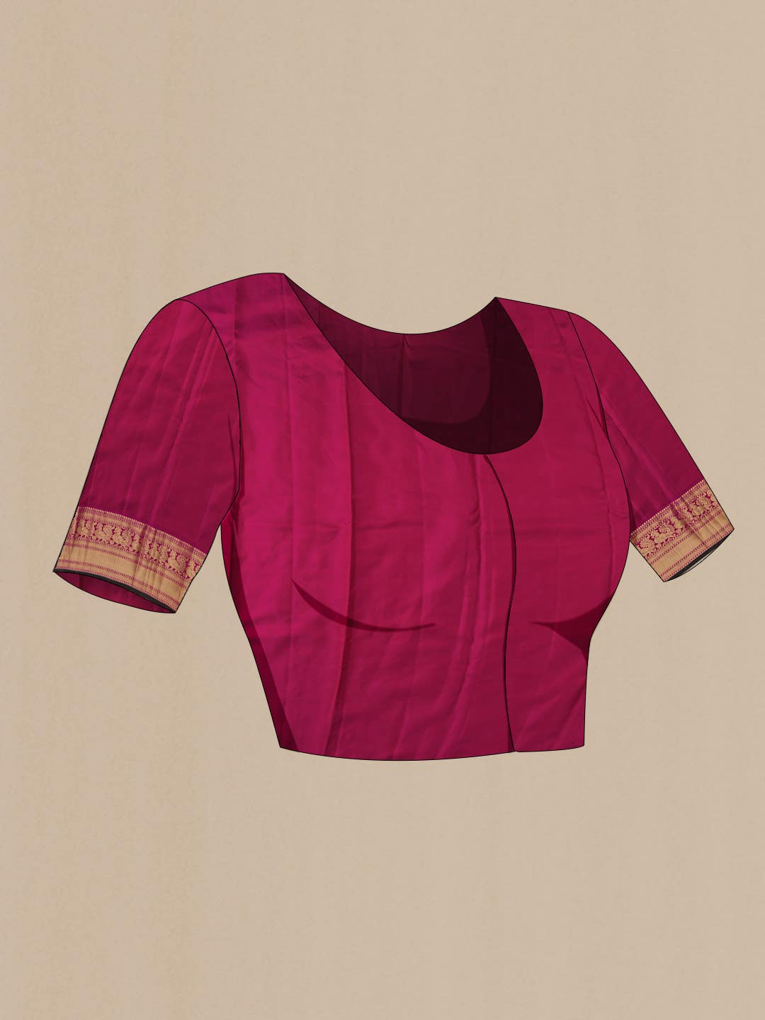 Mustard Kanchipuram Silk Saree