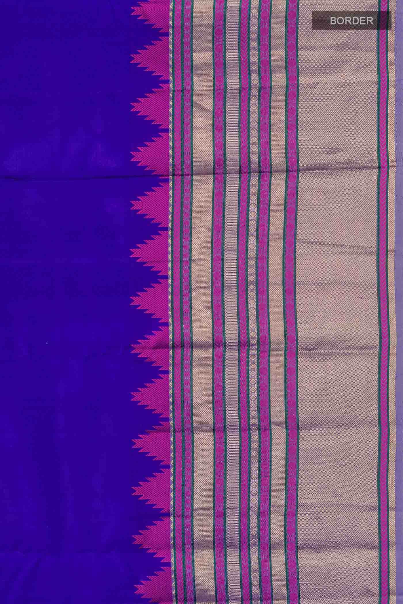 Royal Blue Kanchipuram Silk Saree