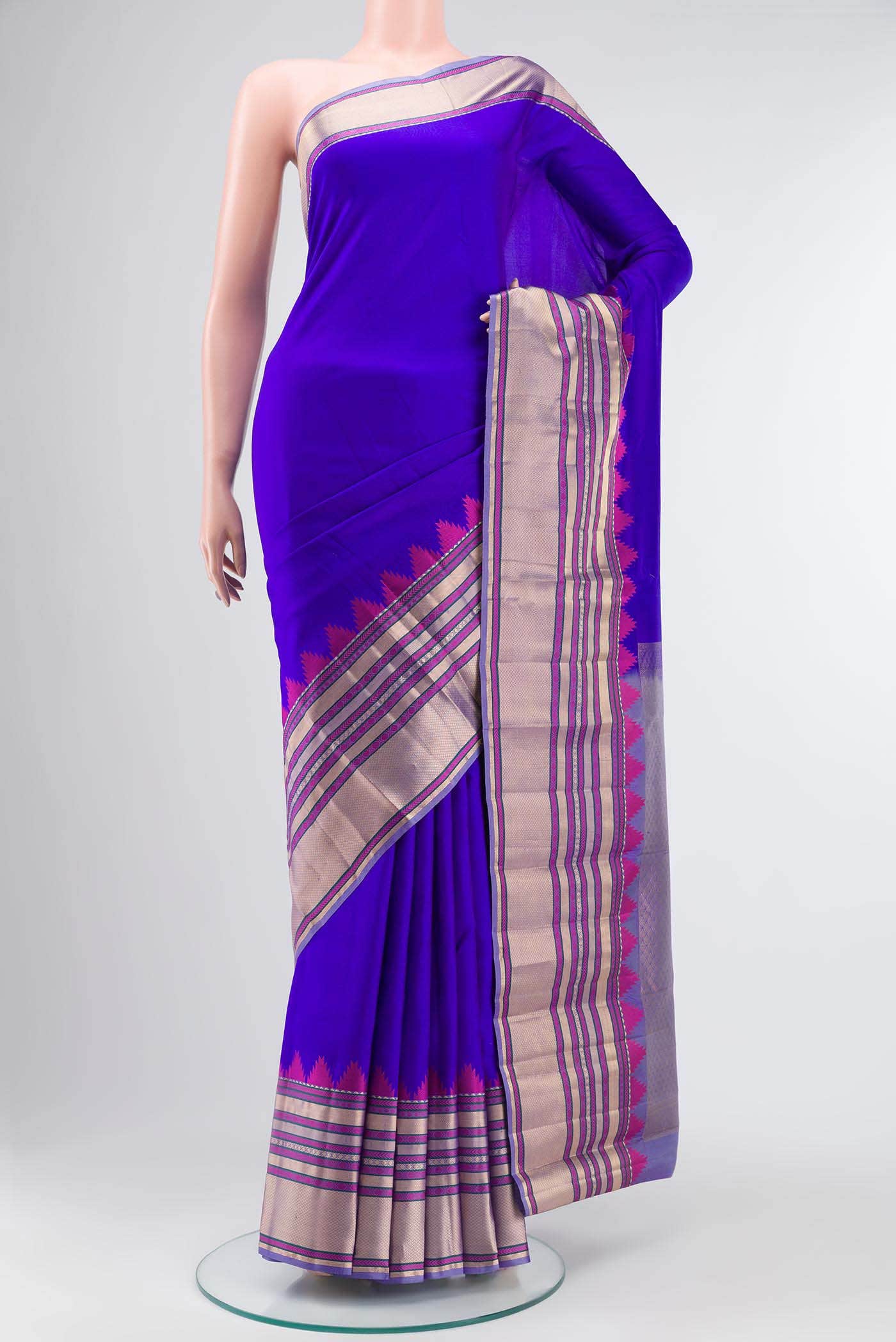Royal Blue Kanchipuram Silk Saree