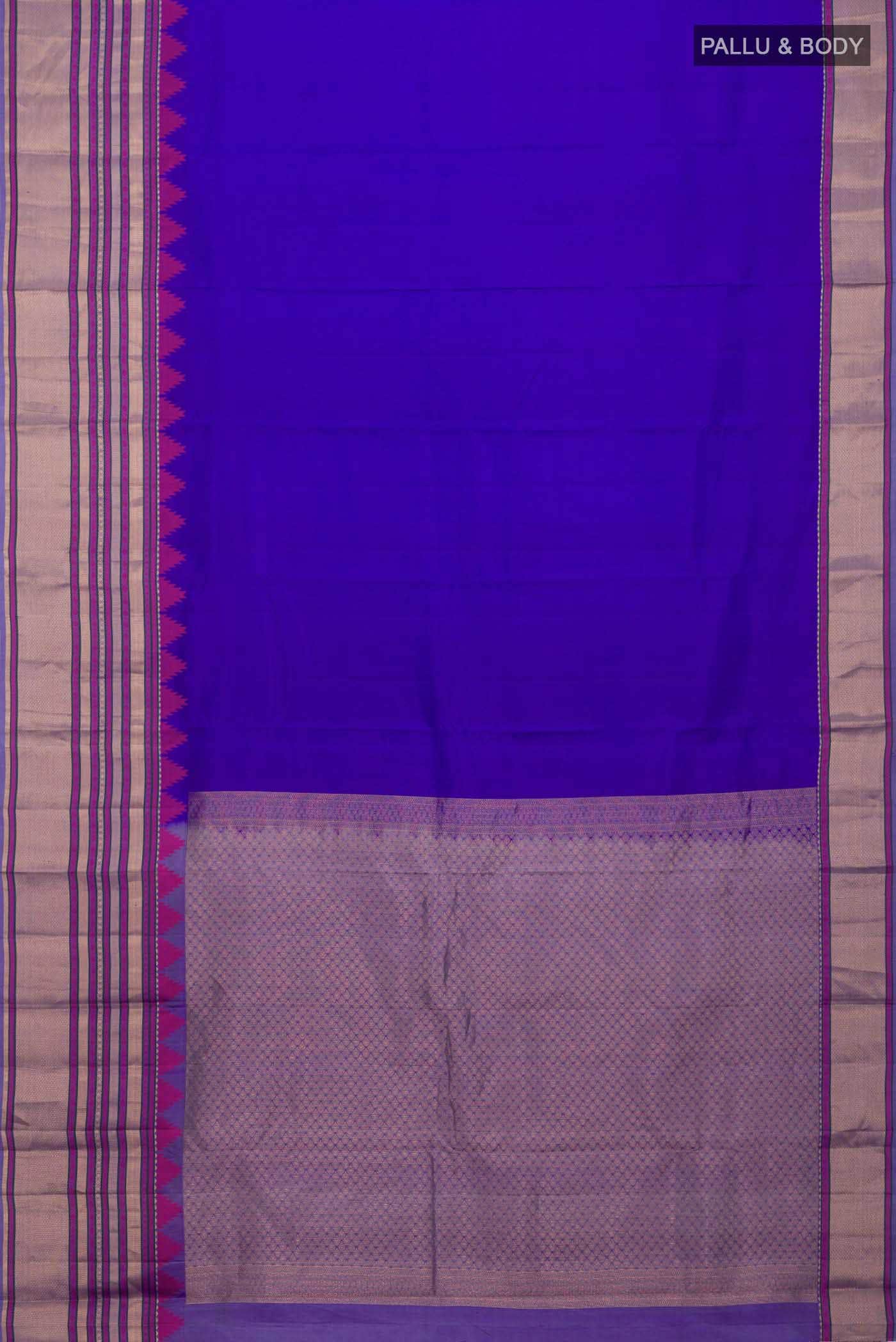 Royal Blue Kanchipuram Silk Saree