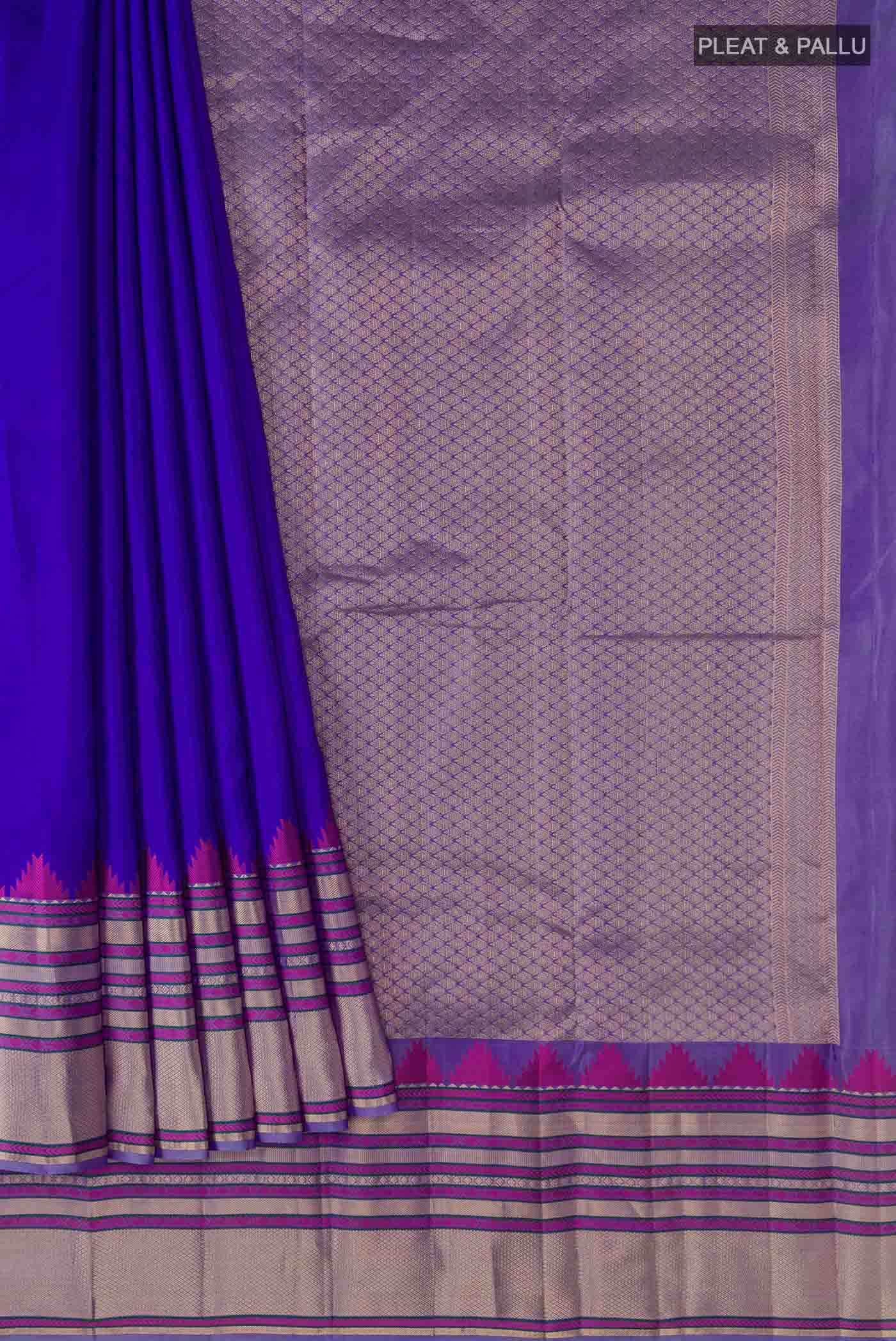 Royal Blue Kanchipuram Silk Saree