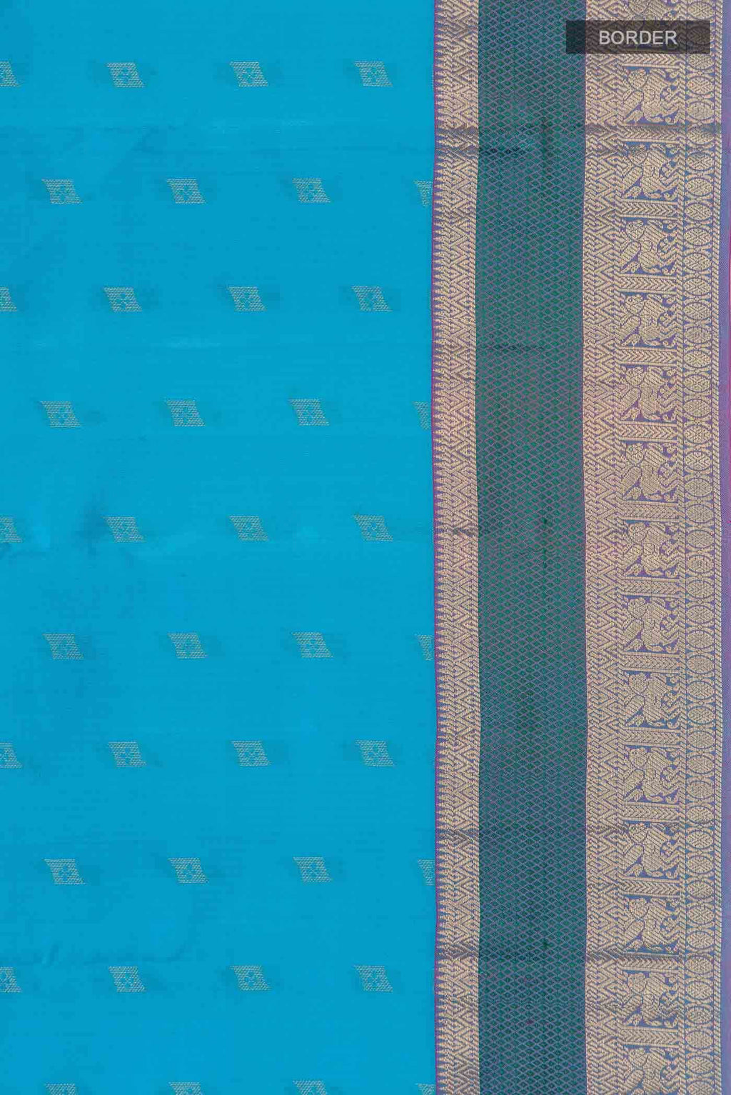 Blue Kanchipuram Silk Saree