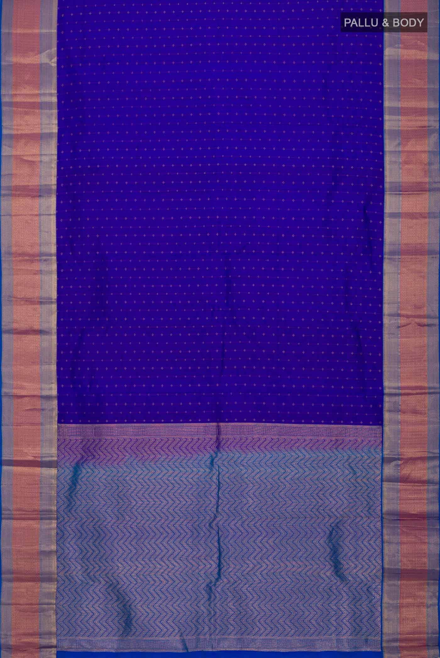 Blue Kanchipuram Silk Saree