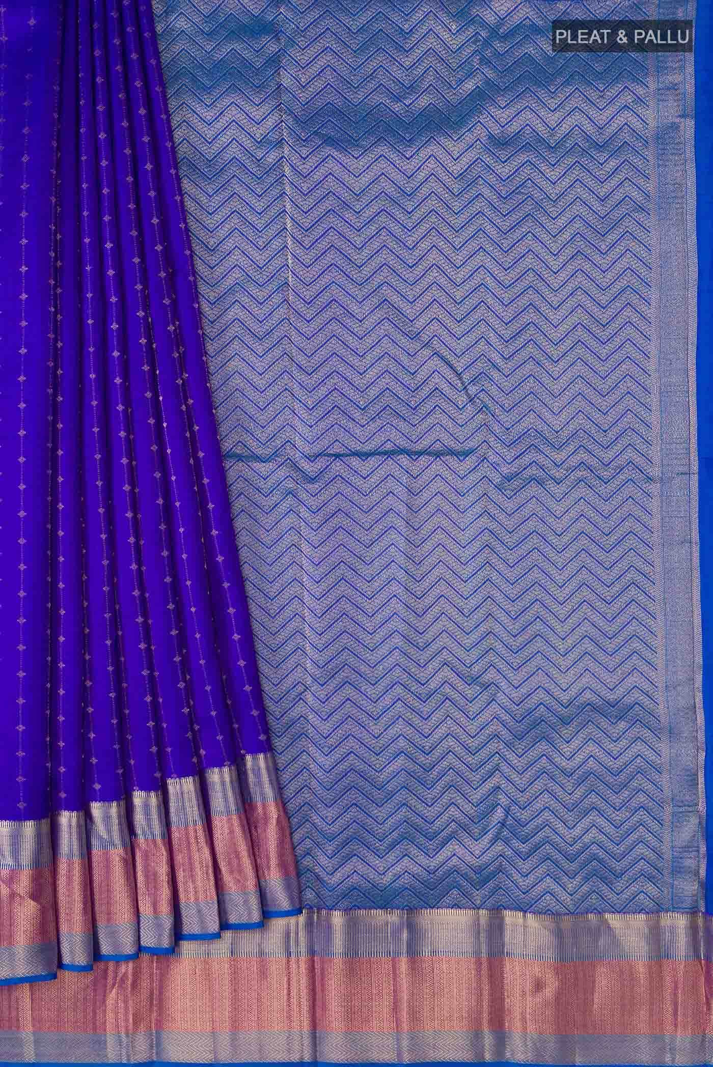 Blue Kanchipuram Silk Saree
