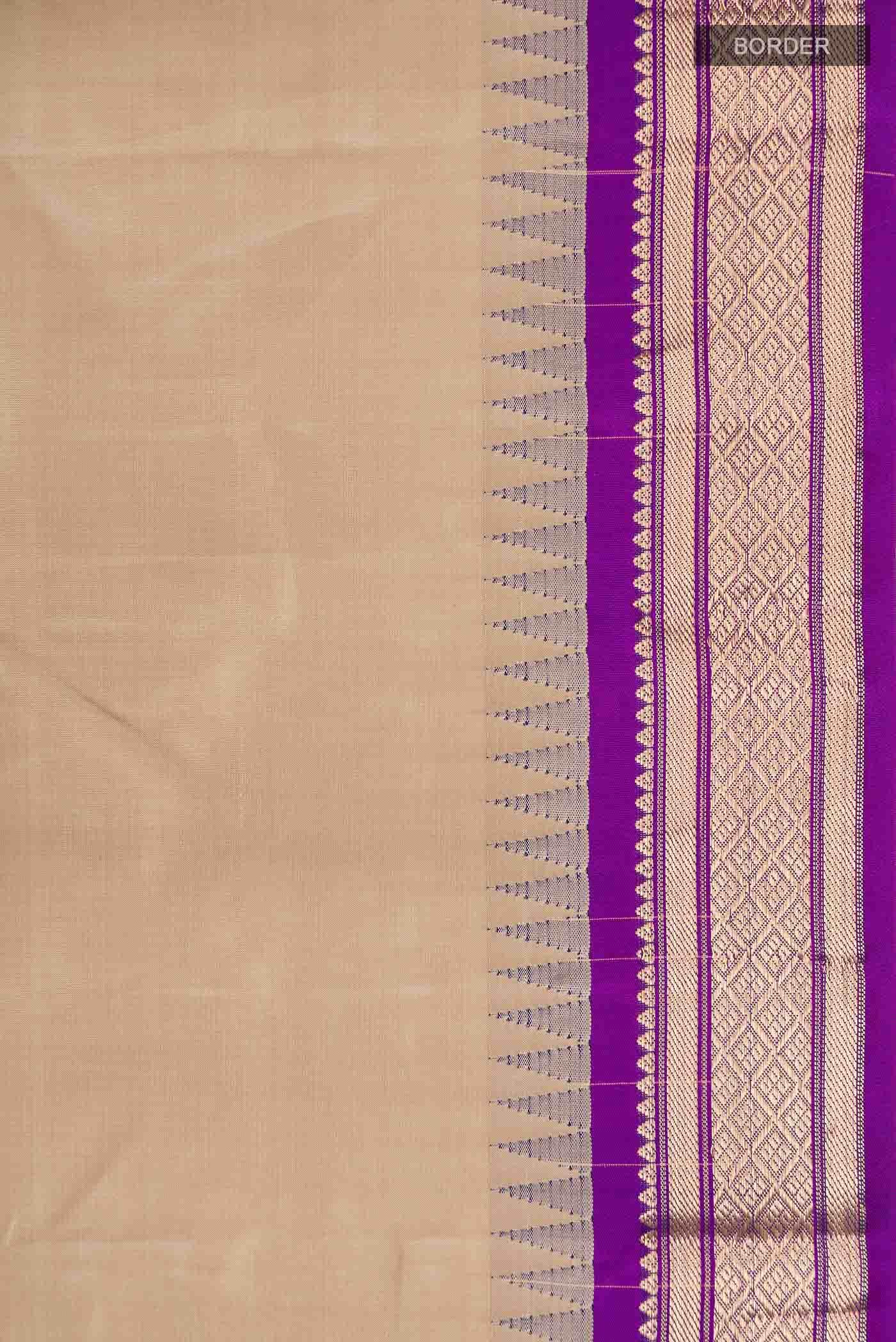 Brown Kanchipuram Silk Saree