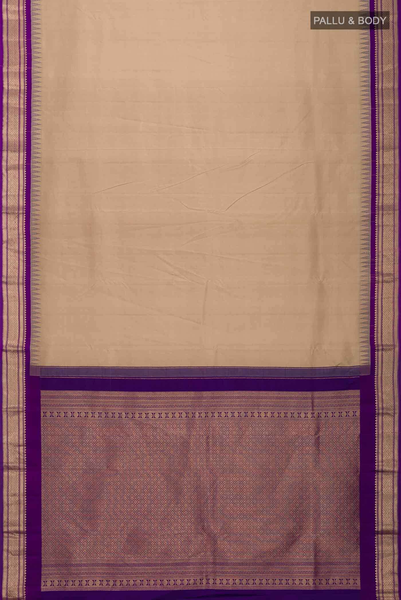 Brown Kanchipuram Silk Saree