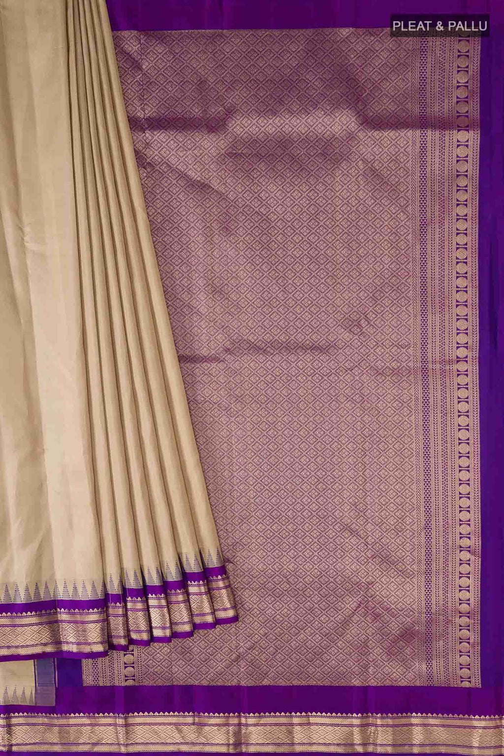 Brown Kanchipuram Silk Saree