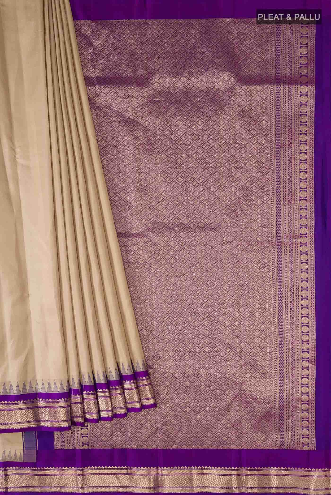 Brown Kanchipuram Silk Saree