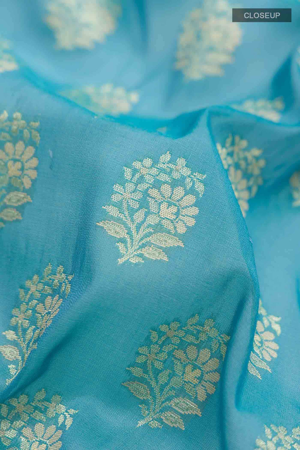 Blue Banarasi Silk Saree