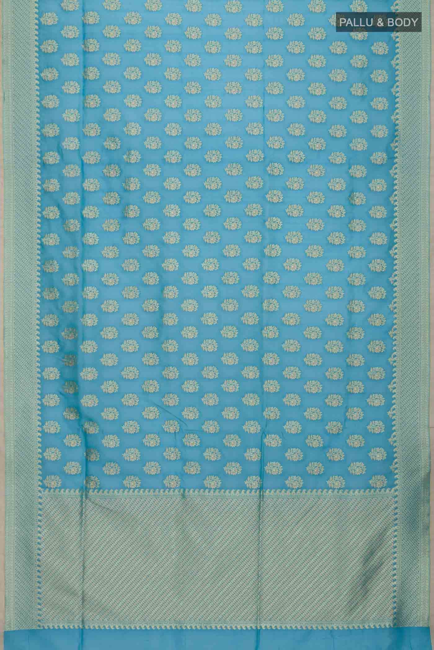 Blue Banarasi Silk Saree