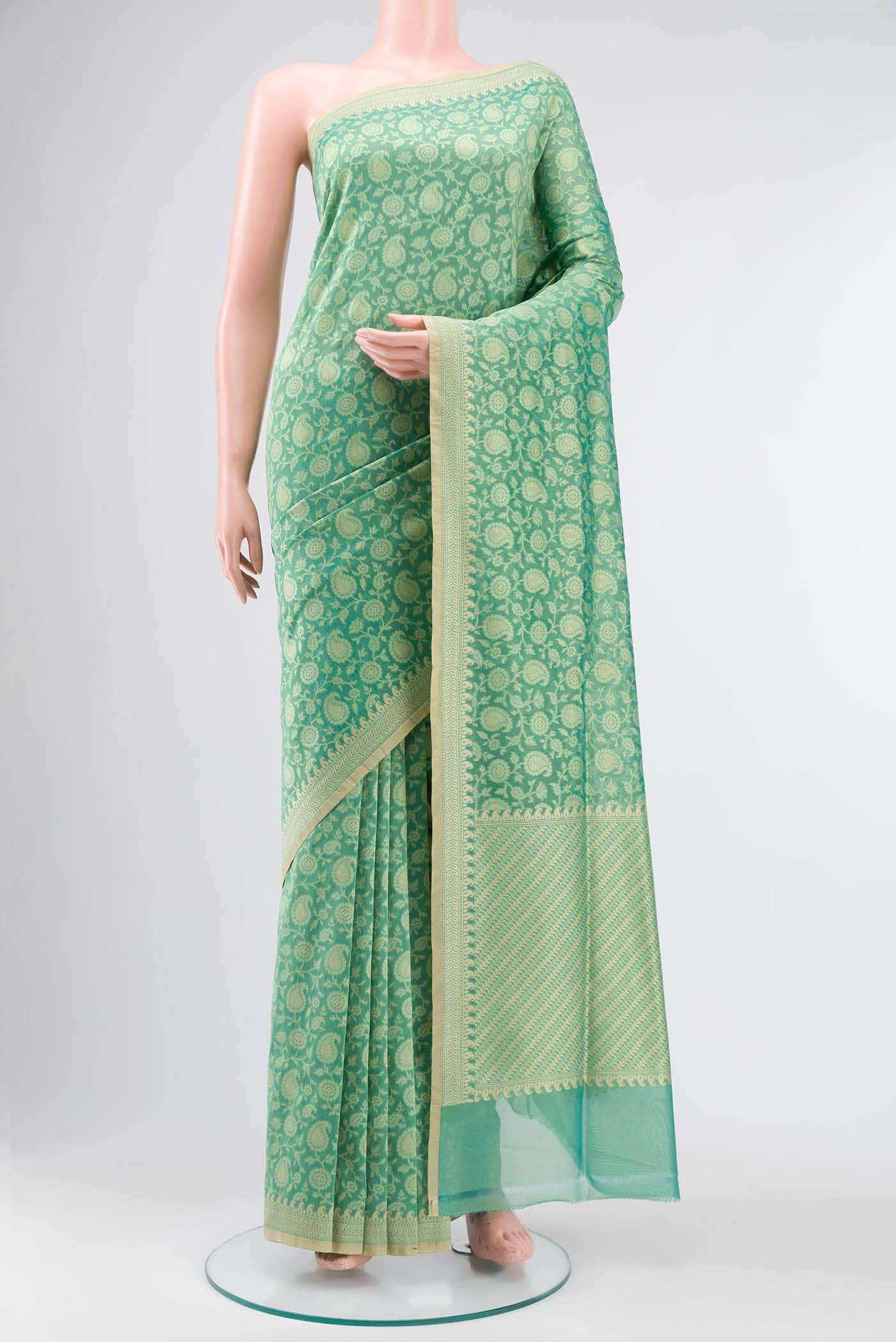 Green Banarasi Silk Saree