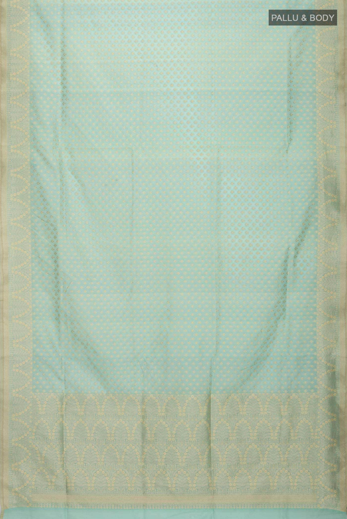 Mint Green Banarasi Silk Saree