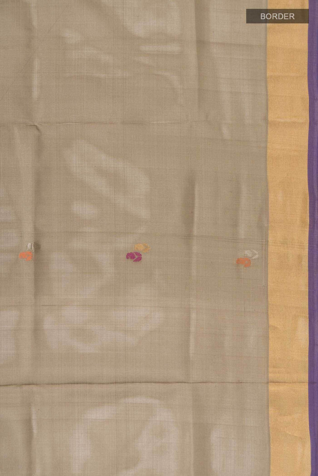 Grey Uppada Silk Saree