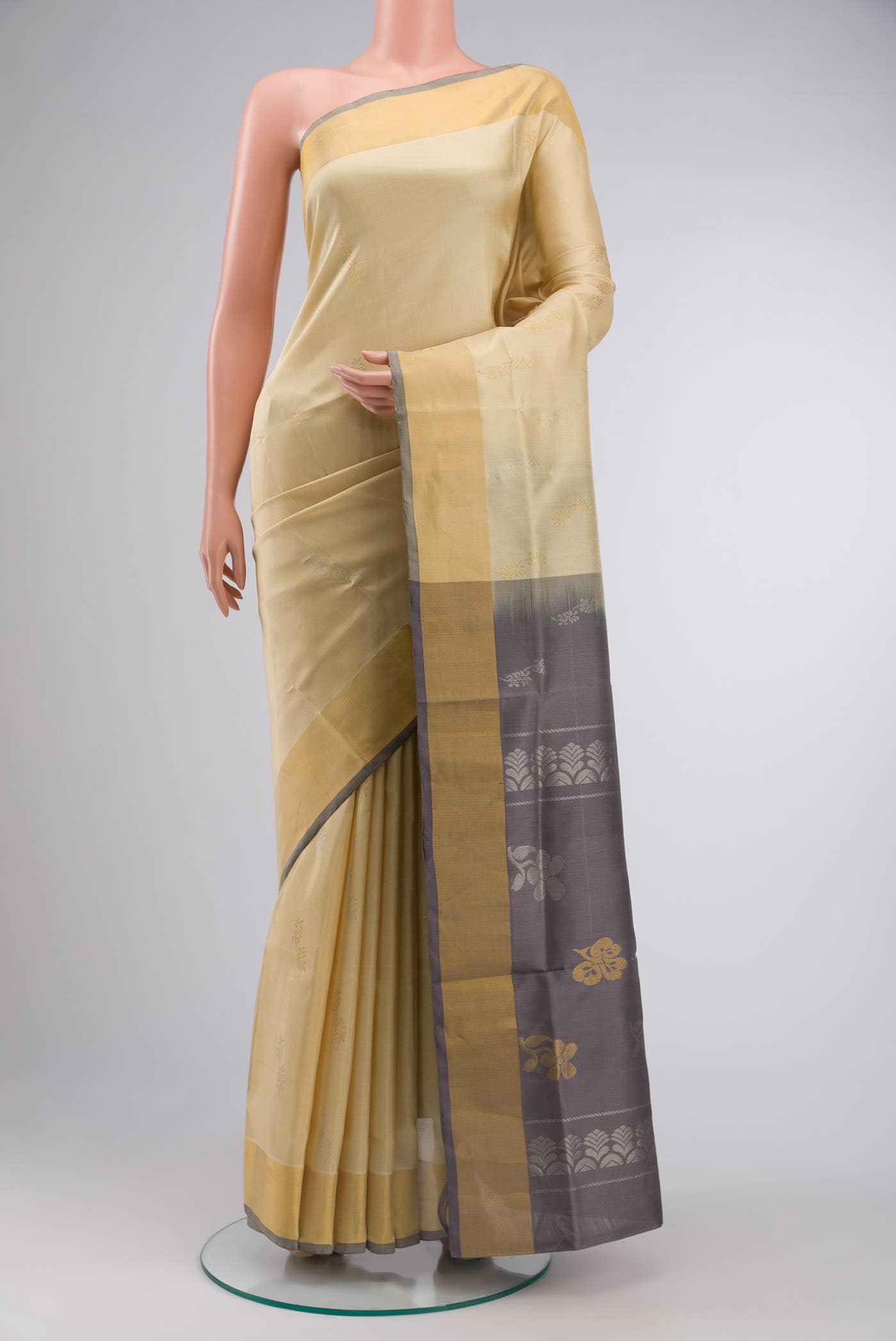 Beige Uppada Silk Saree