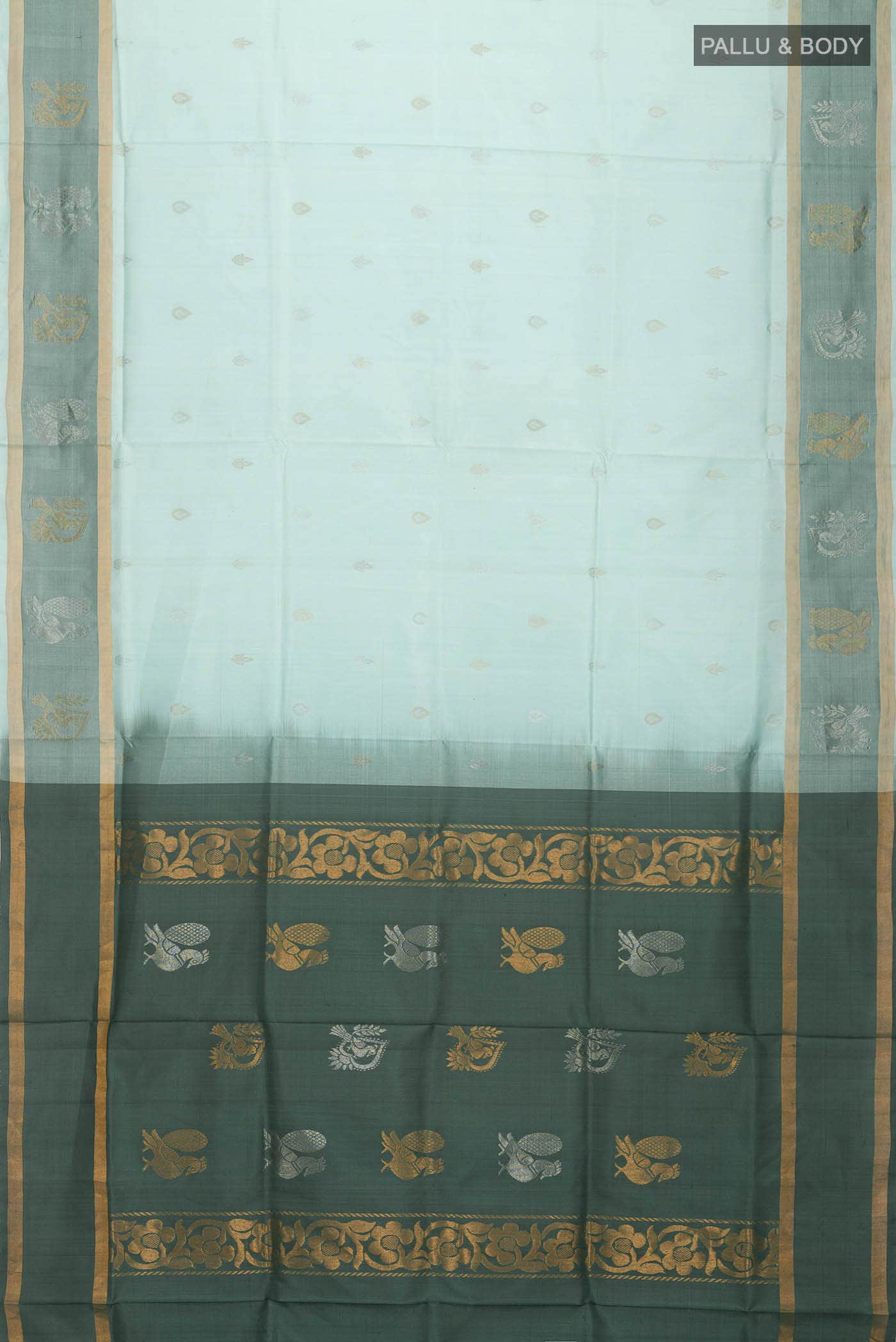 Turquoise Uppada Silk Saree