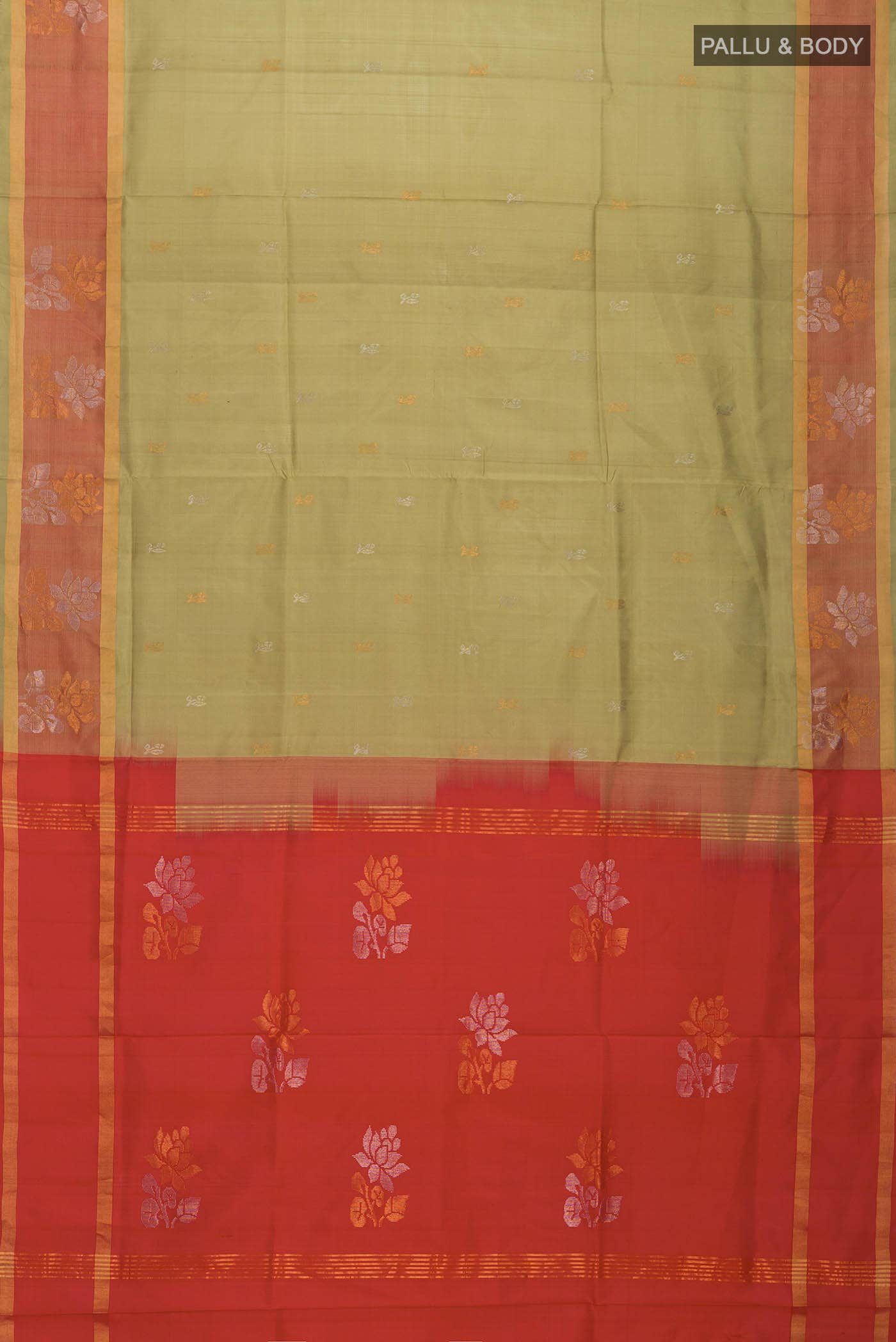 Sage Green Uppada Silk Saree
