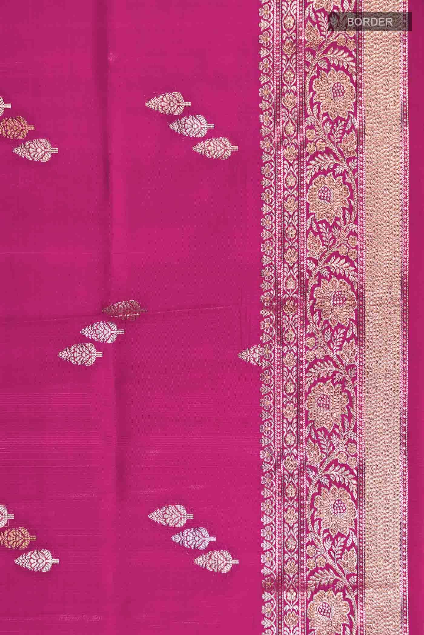 Pink Banarasi Raw Silk Saree