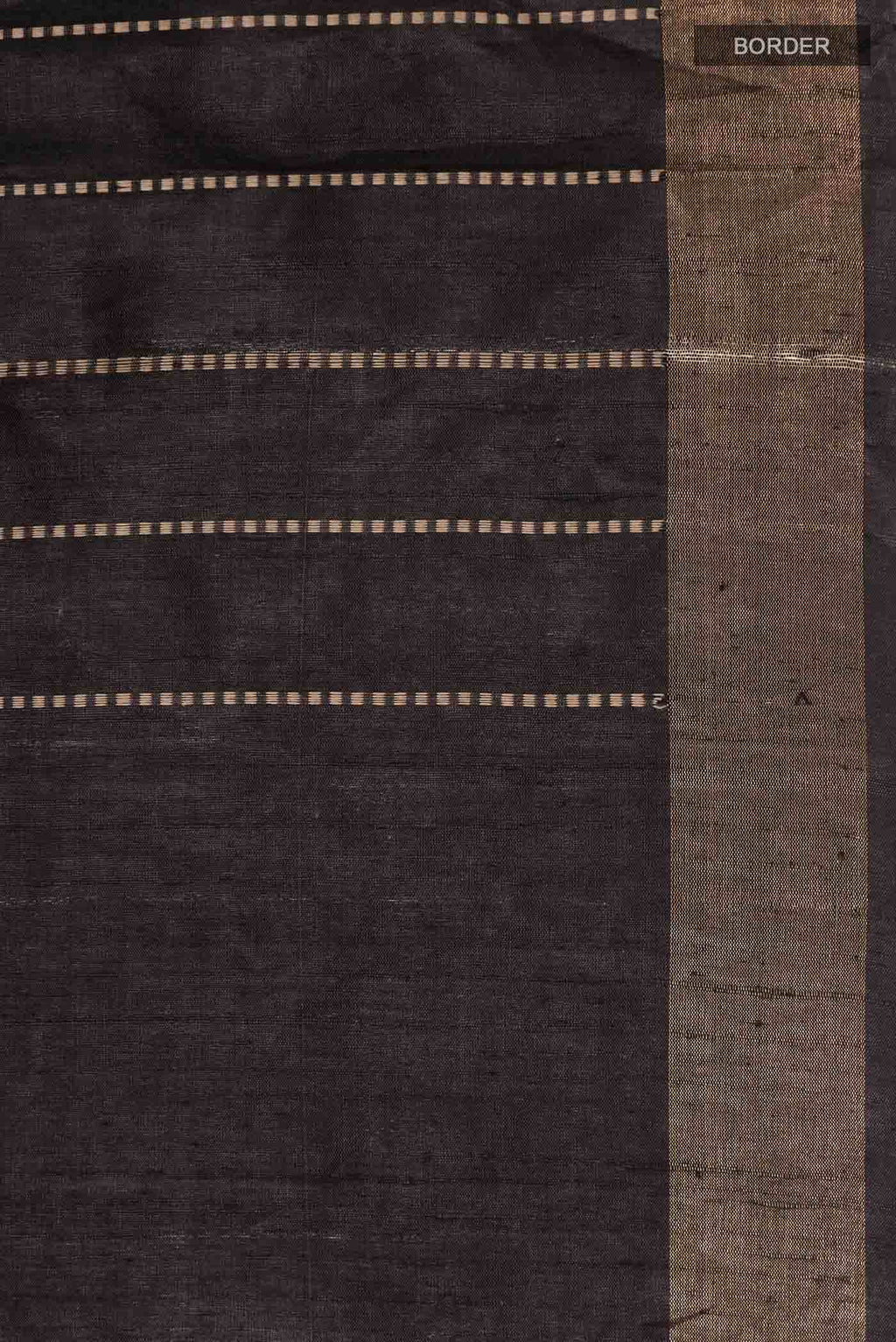 Black Tussar Silk Saree