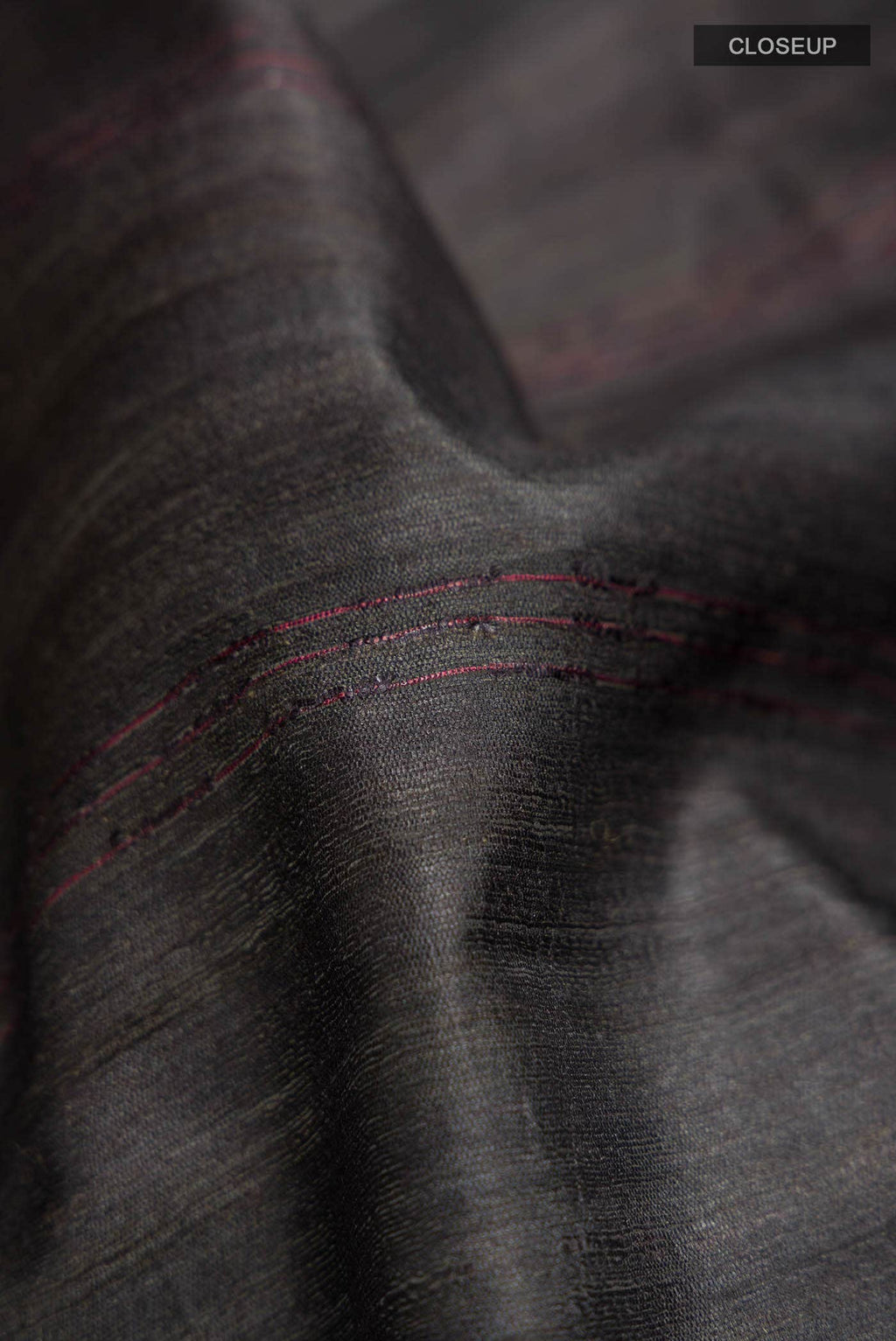 Black Tussar Silk Saree