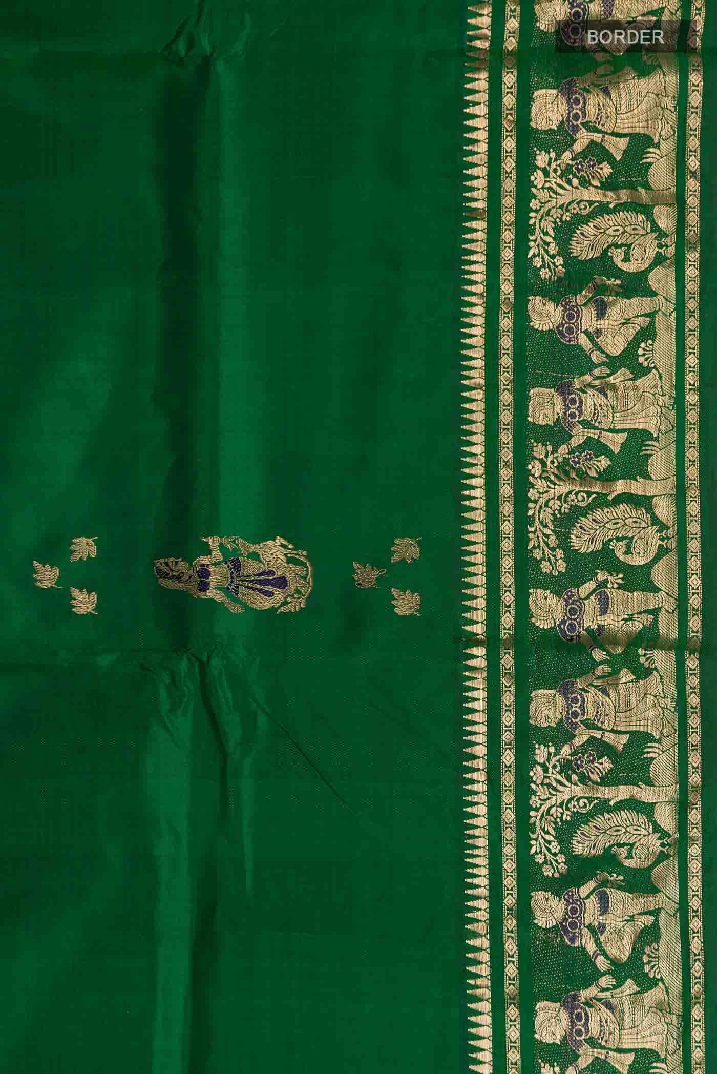 Green Baluchari Silk Saree