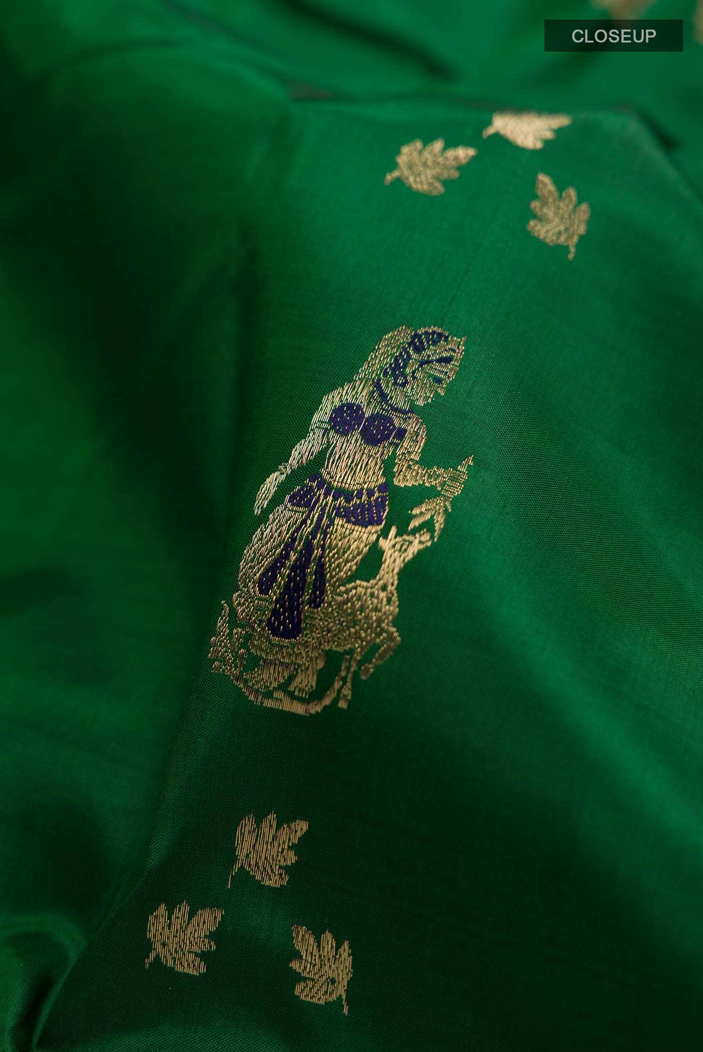 Green Baluchari Silk Saree