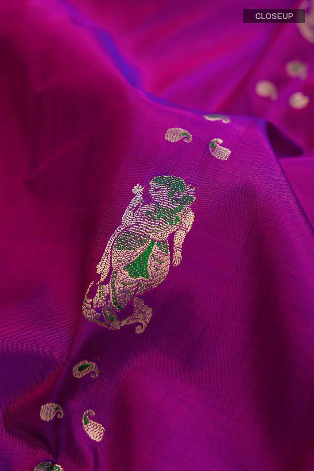 Purple Baluchari Silk Saree