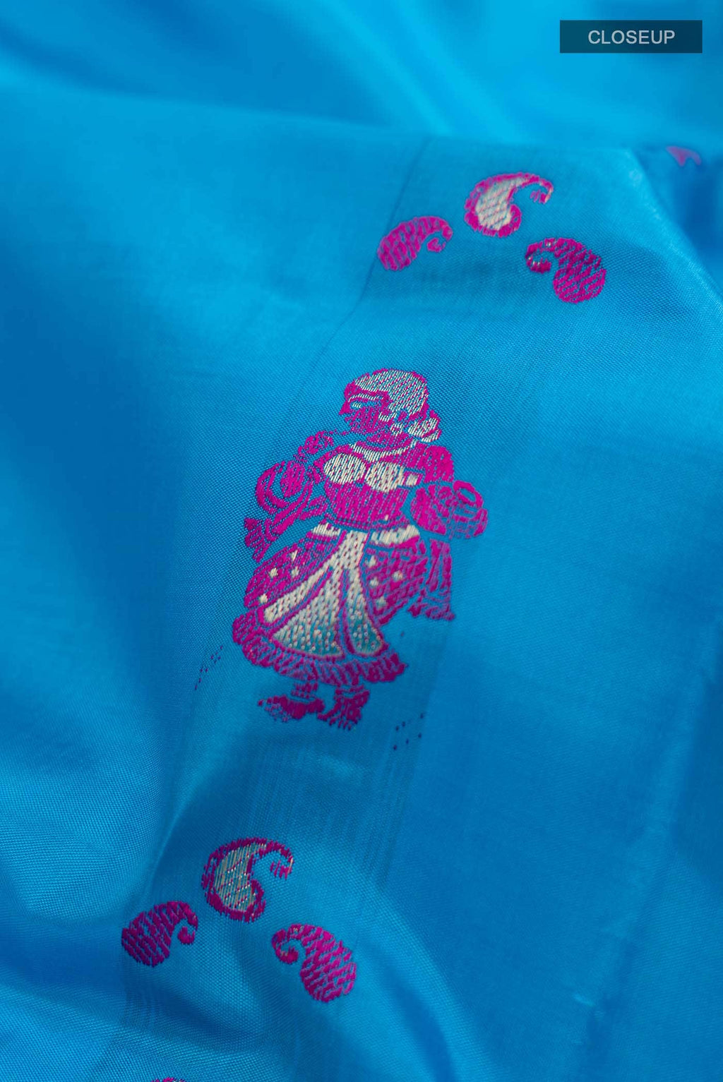 Blue Baluchari Silk Saree