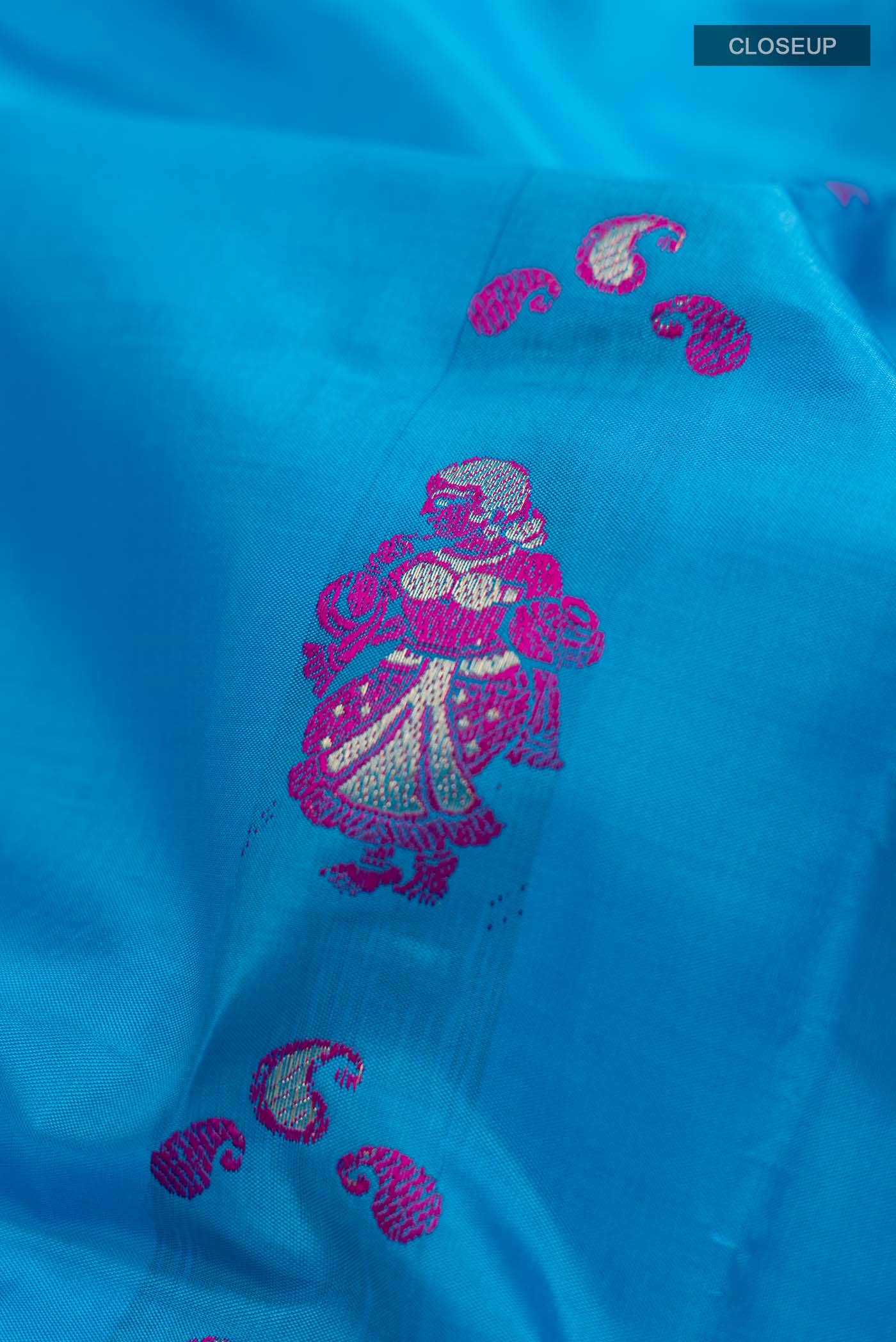 Blue Baluchari Silk Saree