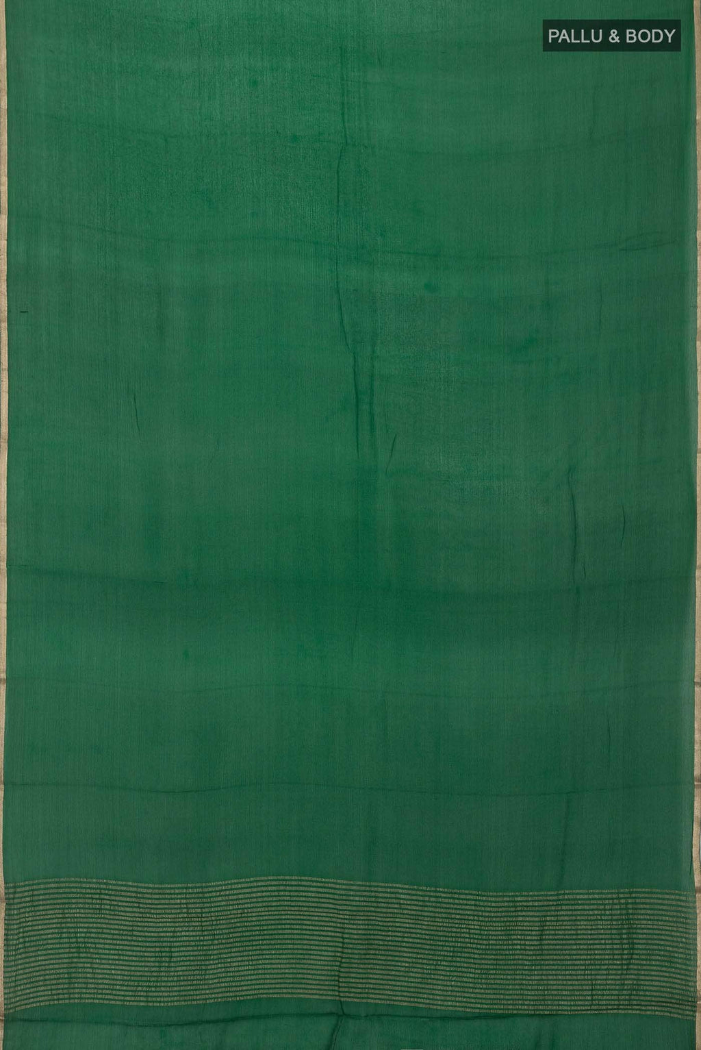 Green Mysore Crepe Saree