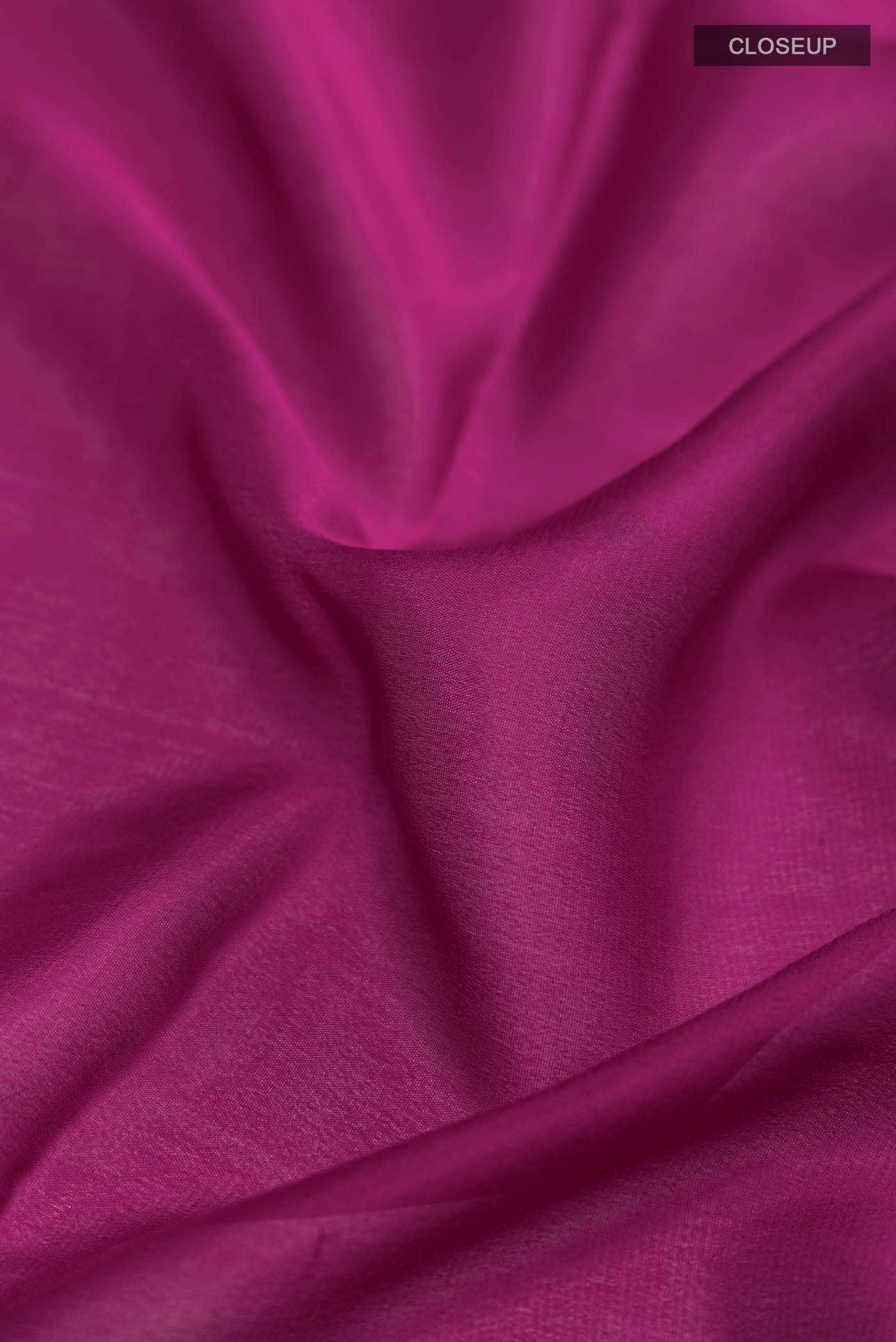 Magenta Mysore Crepe Saree