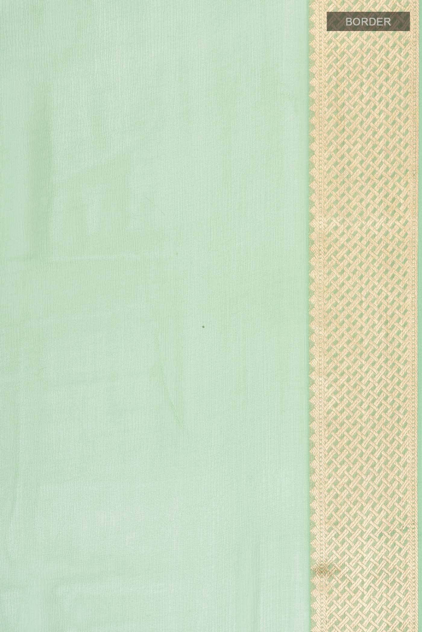 Green Mysore Chiffon Saree