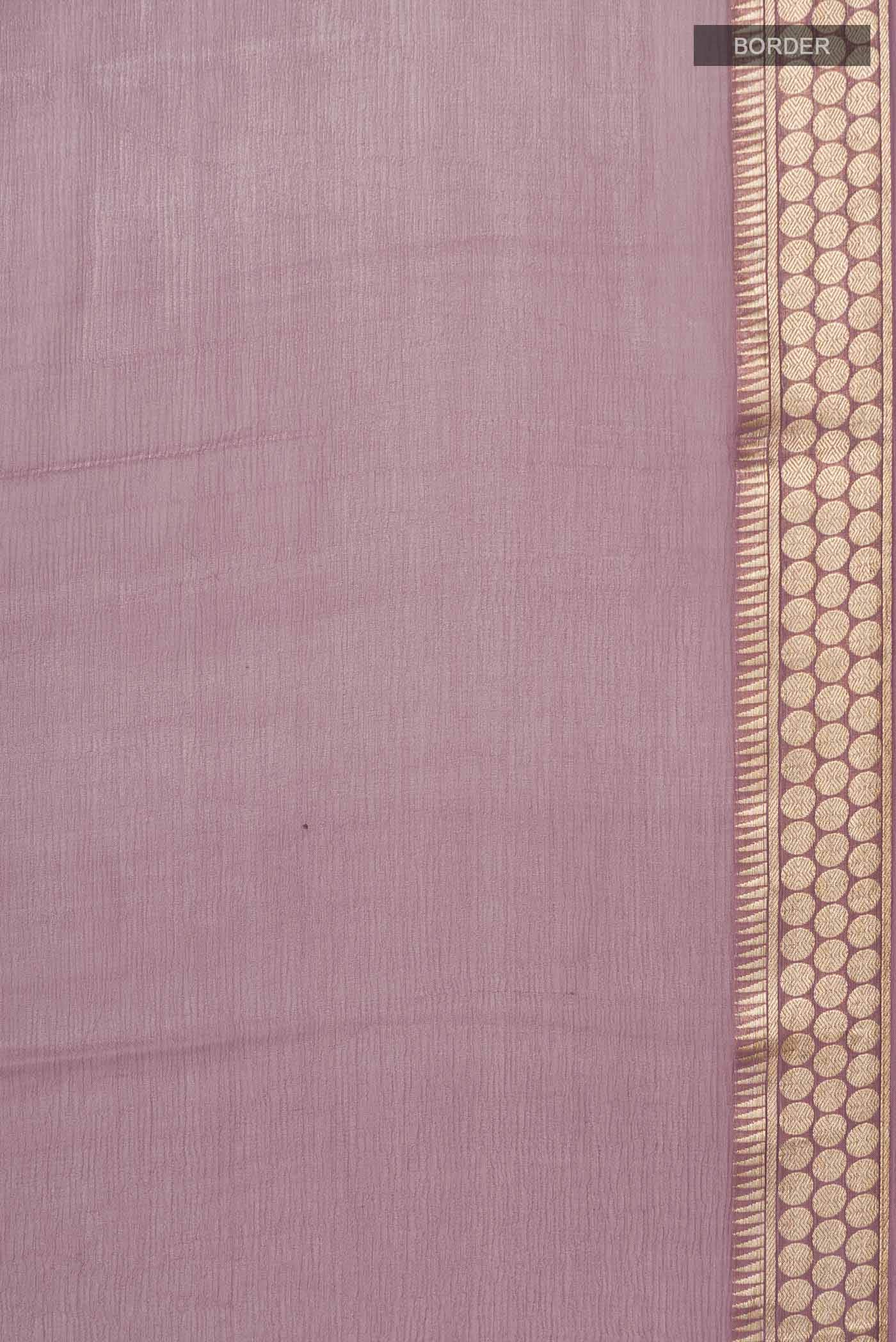 Mauve Mysore Chiffon Saree