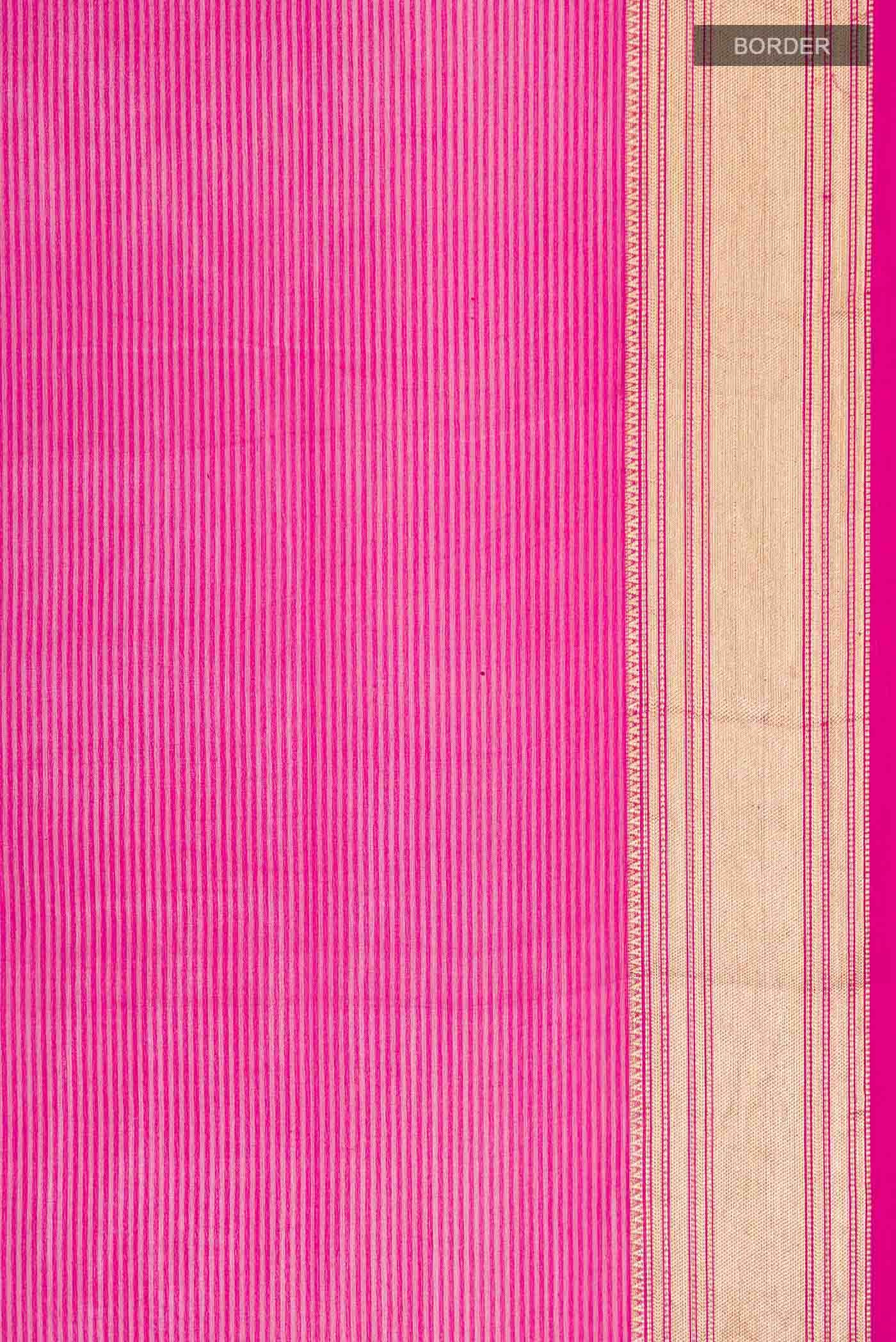 Pink Mysore Georgette Saree