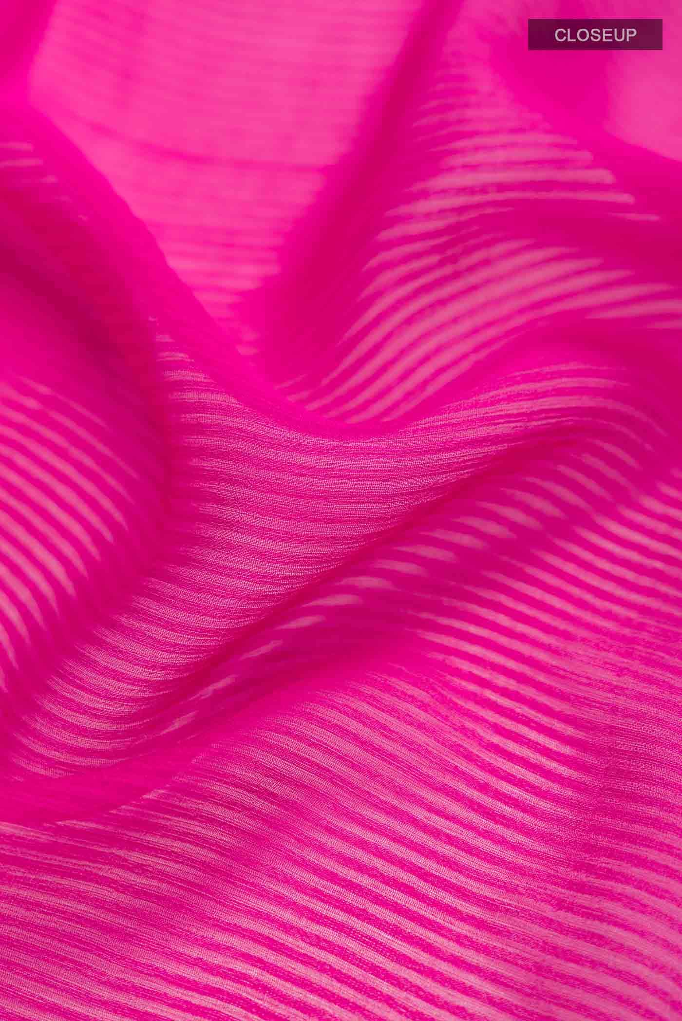 Pink Mysore Georgette Saree