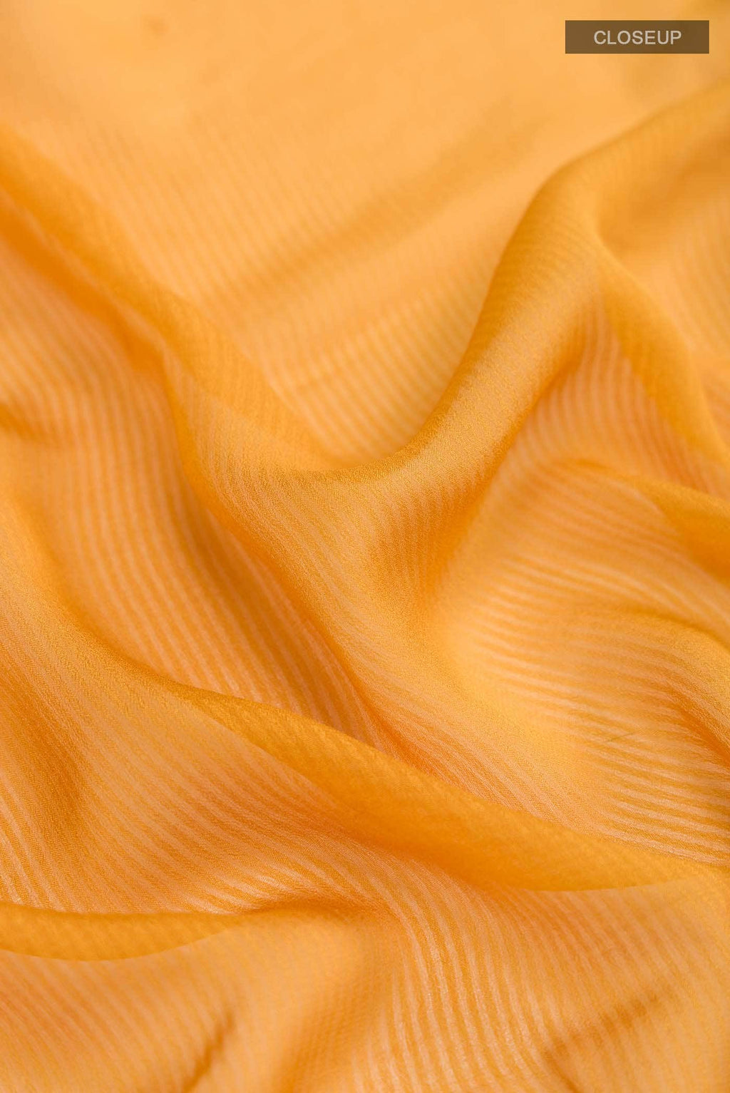 Mustard Mysore Chiffon Saree