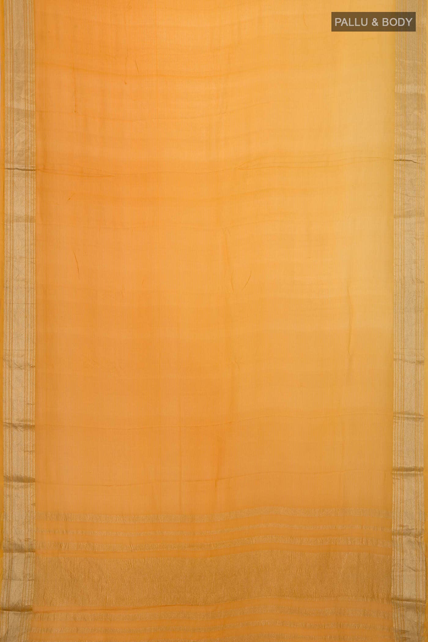 Mustard Mysore Chiffon Saree