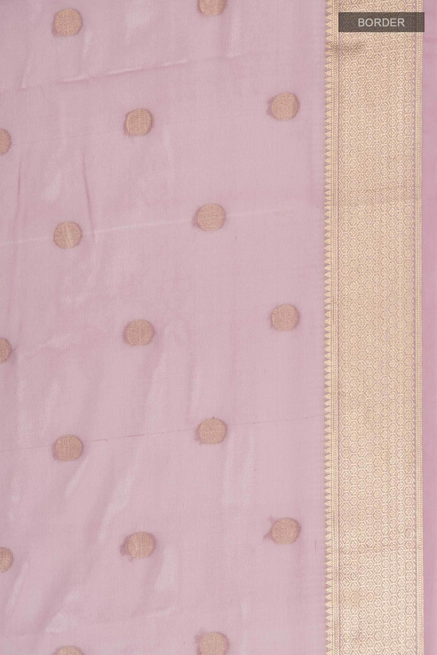 Lavender Mysore Georgette Saree