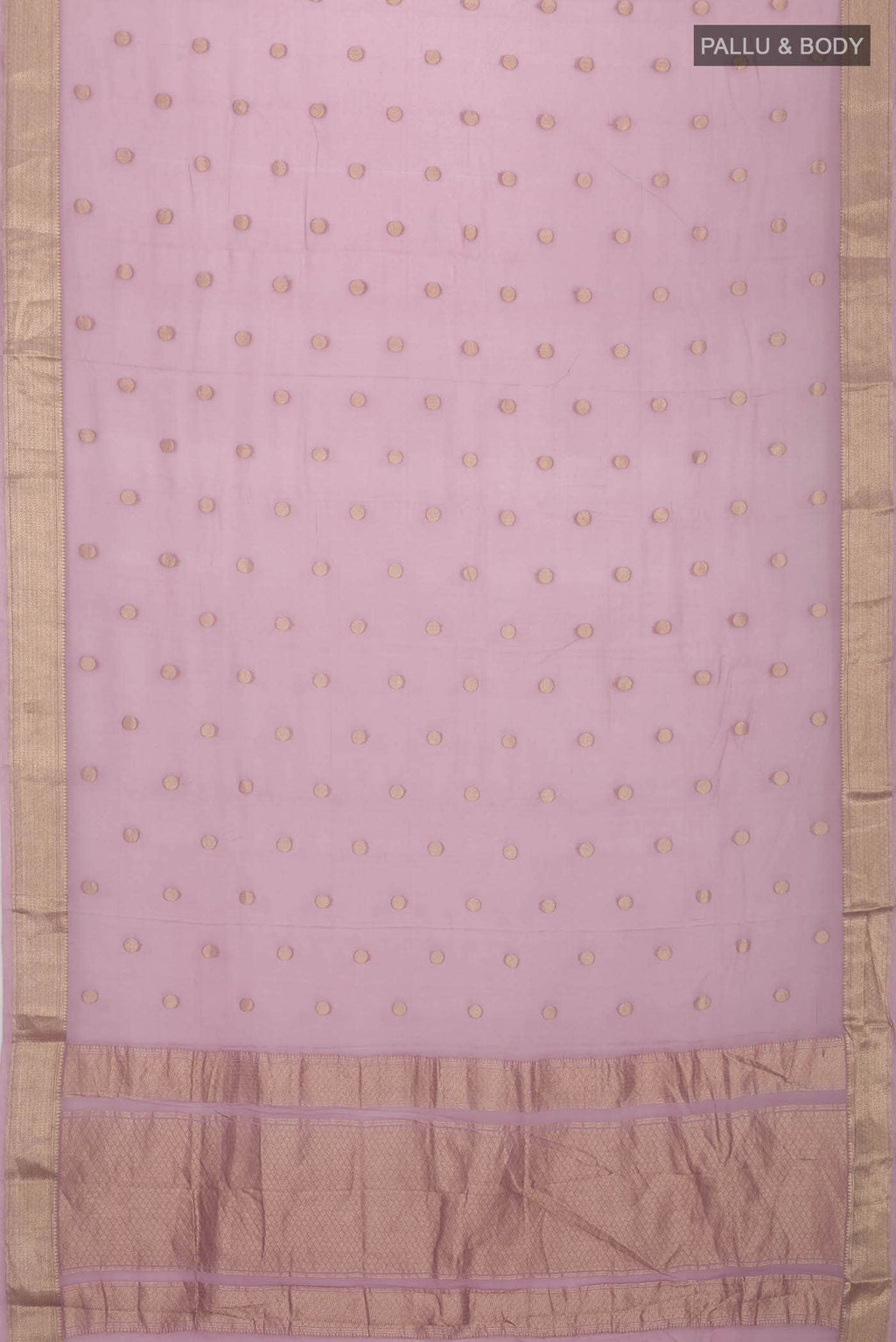Lavender Mysore Georgette Saree