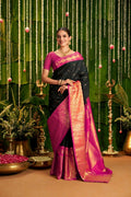 Kanmani-Black Kanchipuram Silk Saree