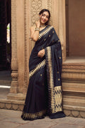 Mahima - Classic Black Banarasi Silk Saree
