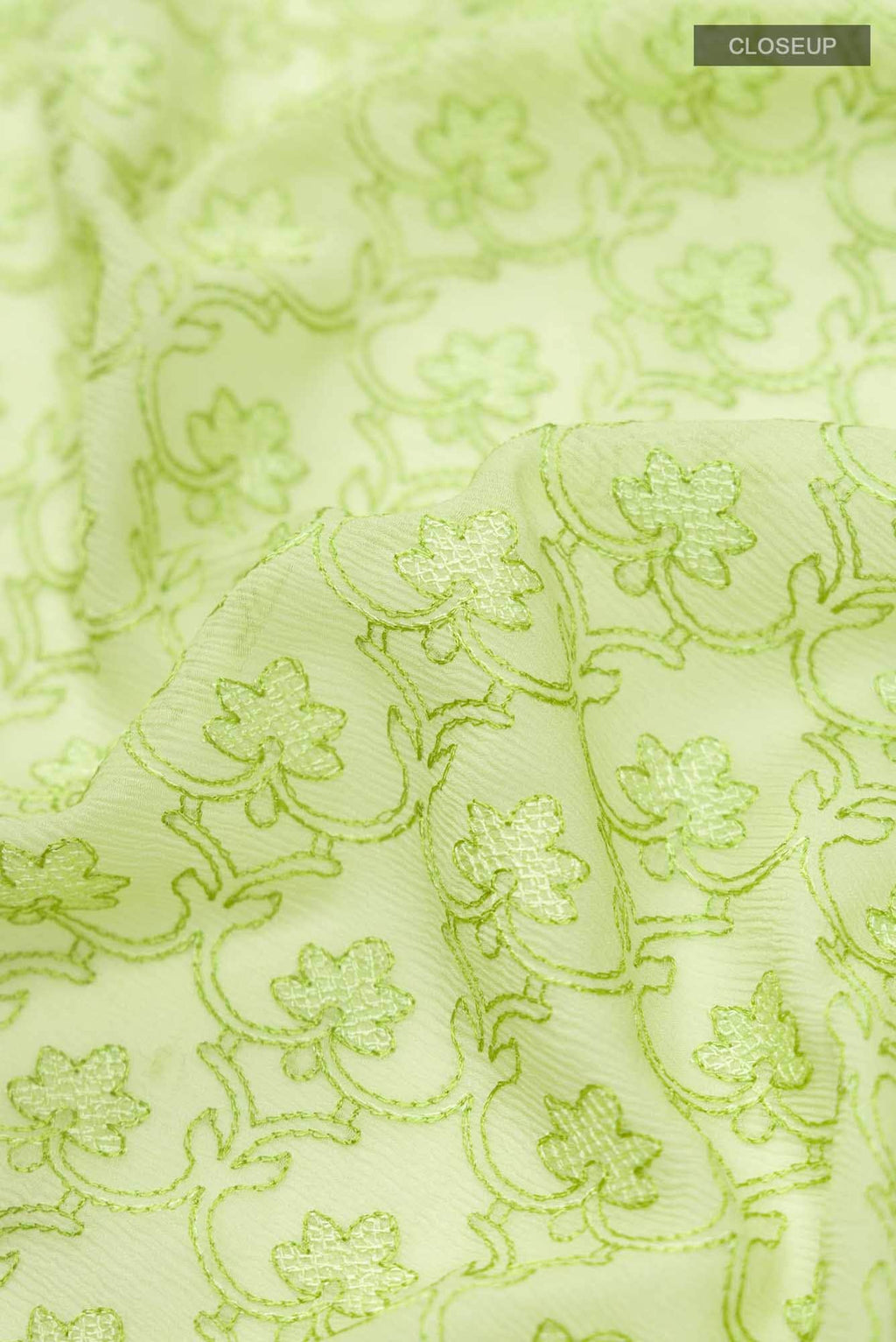 Green Chiffon Saree