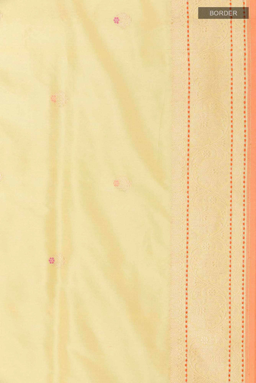 Lemon Yellow Banarasi Silk Saree