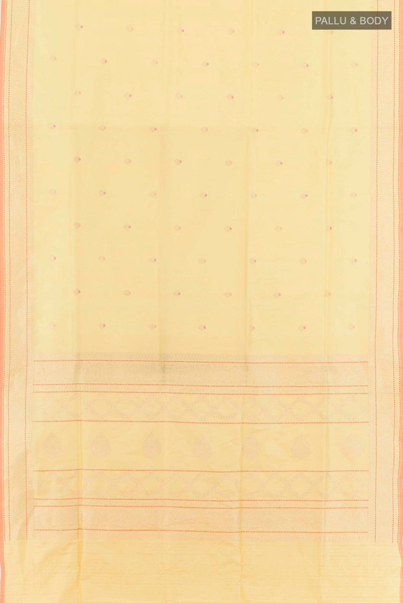 Lemon Yellow Banarasi Silk Saree