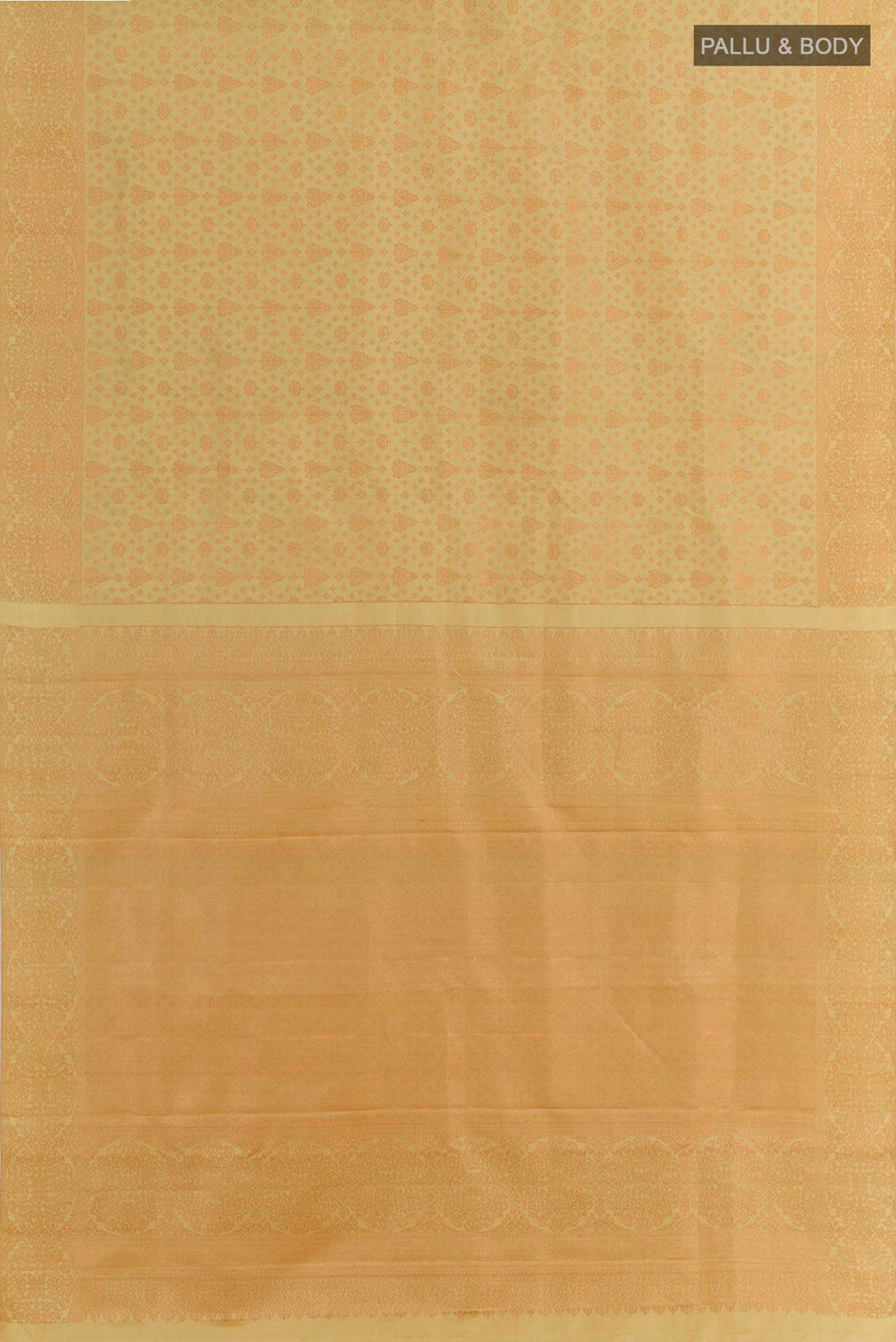 Golden Kanchipuram Silk Saree