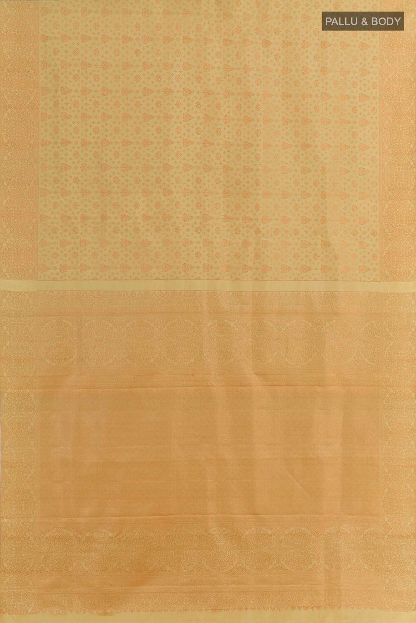 Golden Kanchipuram Silk Saree