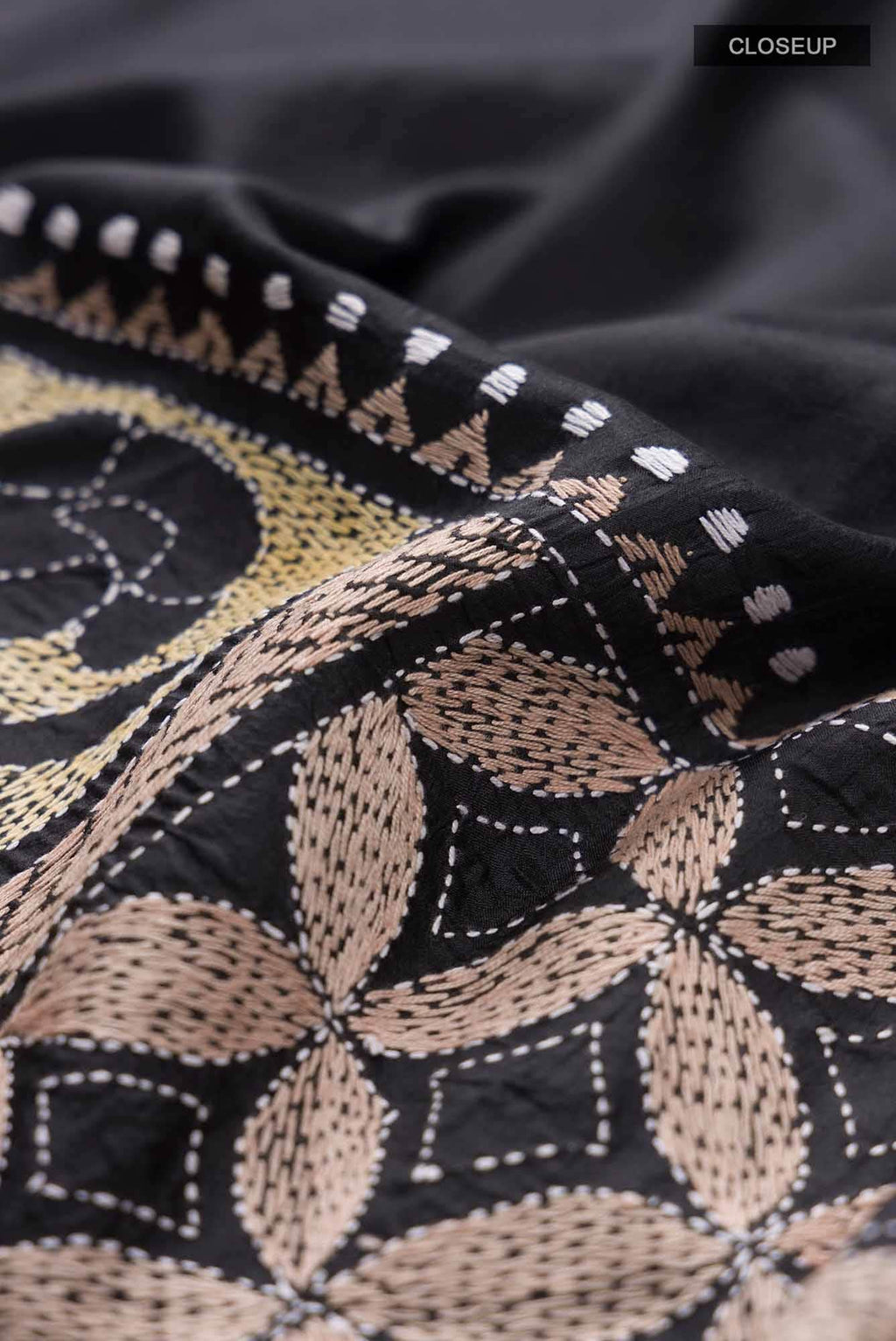 Black Tussar Saree