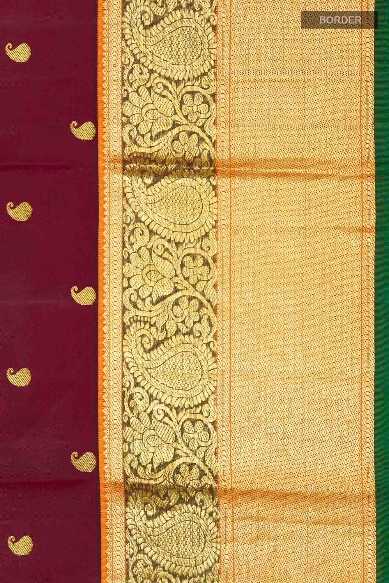 Purple Kanchipuram Silk Saree