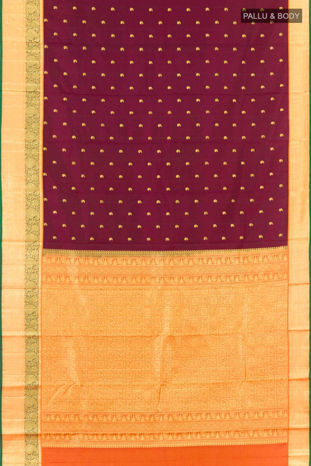 Purple Kanchipuram Silk Saree