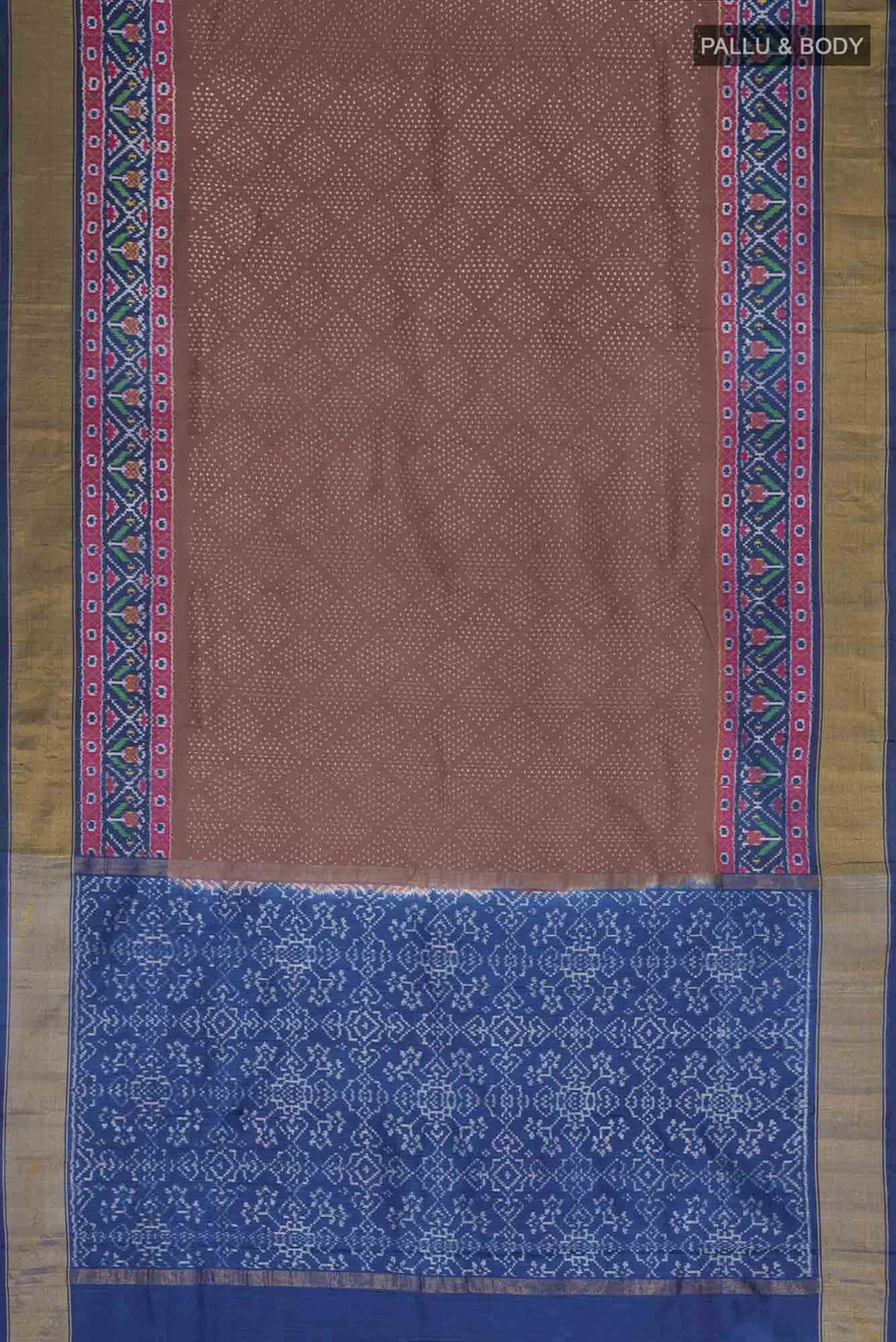 Brown Rajkot Patola Silk Saree